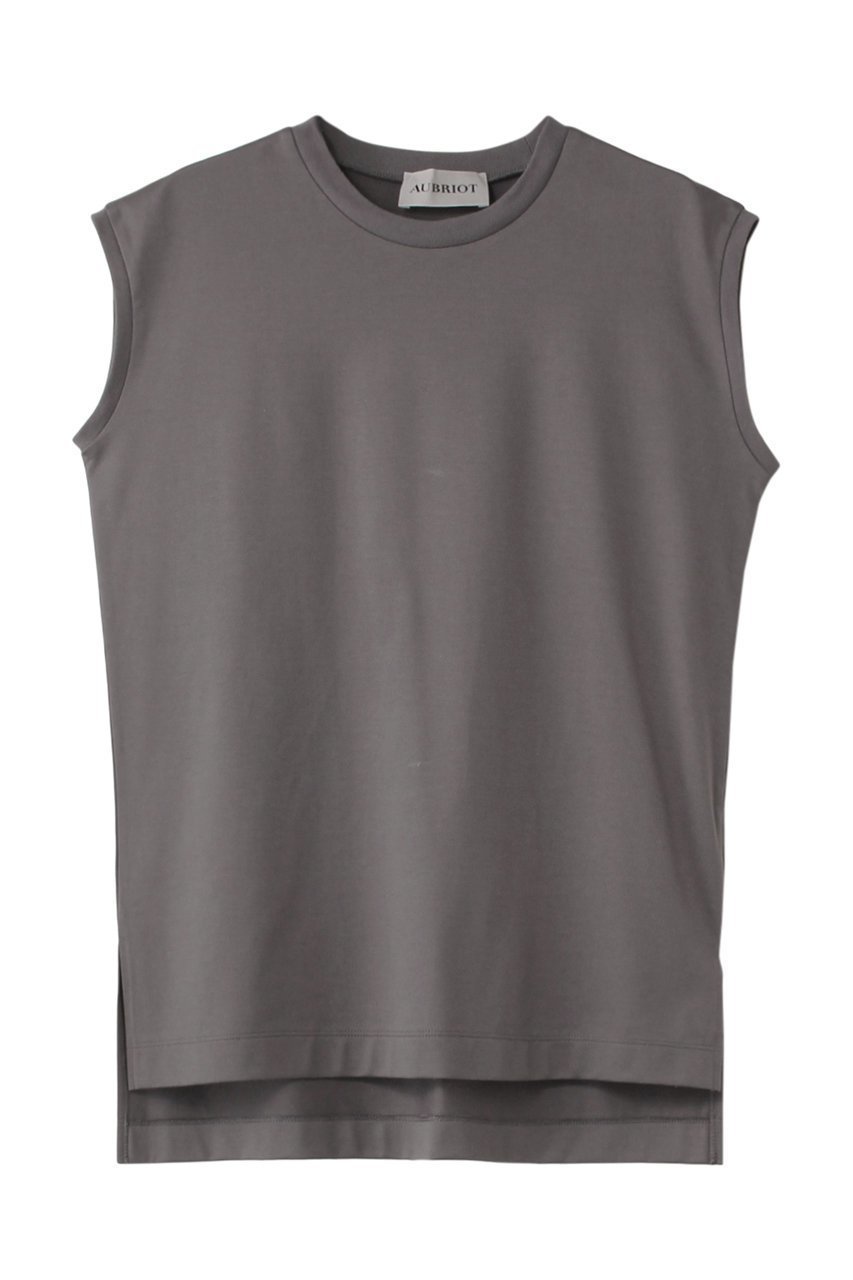 【オブリオ/AUBRIOT】のコットン天竺 フレンチスリーブTシャツ 人気、トレンドファッション・服の通販 founy(ファニー) 　ファッション　Fashion　レディースファッション　Fashion for Women　トップス・カットソー　Cut & Sew Tops　シャツ・ブラウス・オフィスカジュアル　Elegant Blouses & Button-Ups　ロングTシャツ・Tシャツ　Longline T-Shirts & Tees　カットソー・ベーシックTシャツ　Cut-and-Sewn Tops / Stretch Tees & Basics　ショート　Short, Short Length　シンプル　Simple, Minimal　スリーブ　Sleeve, Long Sleeve / Short Sleeve　スーピマ　Supima, Premium Cotton　フィット　Fit, Slim Fit　フレンチ　French, French Style　ボックス　Boxy, Box Shape　ラウンド　Round, Round Neck　 other-1|ID: prp329100004116836 ipo3291000000032893789