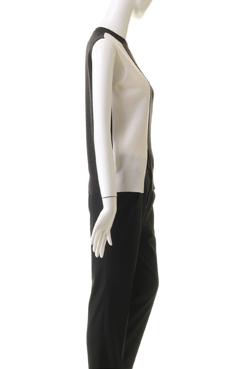 【オブリオ/AUBRIOT】のバイカラーニットベスト 人気、トレンドファッション・服の通販 founy(ファニー) 　ファッション　Fashion　レディースファッション　Fashion for Women　トップス・カットソー　Cut & Sew Tops　ニット　Knit Tops & Sweaters　ベスト&ジレ / 重ね着スタイル　Vests & Gilets　カジュアルプルオーバー・ニットトップス　Pullovers & Knit Tops / Casual Pullovers　スリット　Slit, Slit Detail　ブロック　Block, Solid Block Pattern　ベスト　Vest, Waistcoat　モダン　Modern, Contemporary　エレガント 上品　Elegant　other-3|ID: prp329100004116876 ipo3291000000036593290