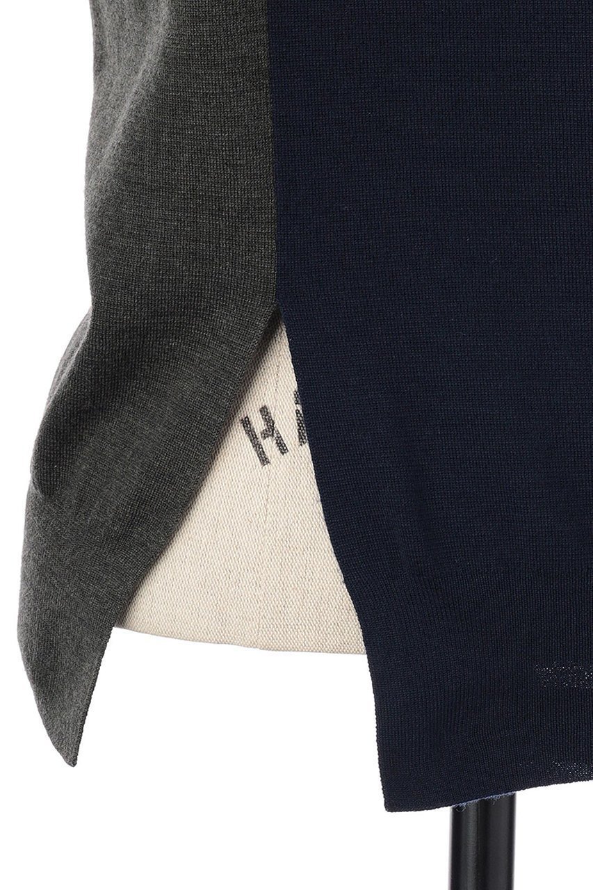 【オブリオ/AUBRIOT】のバイカラーニットベスト 人気、トレンドファッション・服の通販 founy(ファニー) 　ファッション　Fashion　レディースファッション　Fashion for Women　トップス・カットソー　Cut & Sew Tops　ニット　Knit Tops & Sweaters　ベスト&ジレ / 重ね着スタイル　Vests & Gilets　カジュアルプルオーバー・ニットトップス　Pullovers & Knit Tops / Casual Pullovers　スリット　Slit, Slit Detail　ブロック　Block, Solid Block Pattern　ベスト　Vest, Waistcoat　モダン　Modern, Contemporary　エレガント 上品　Elegant　other-6|ID: prp329100004116876 ipo3291000000036593293