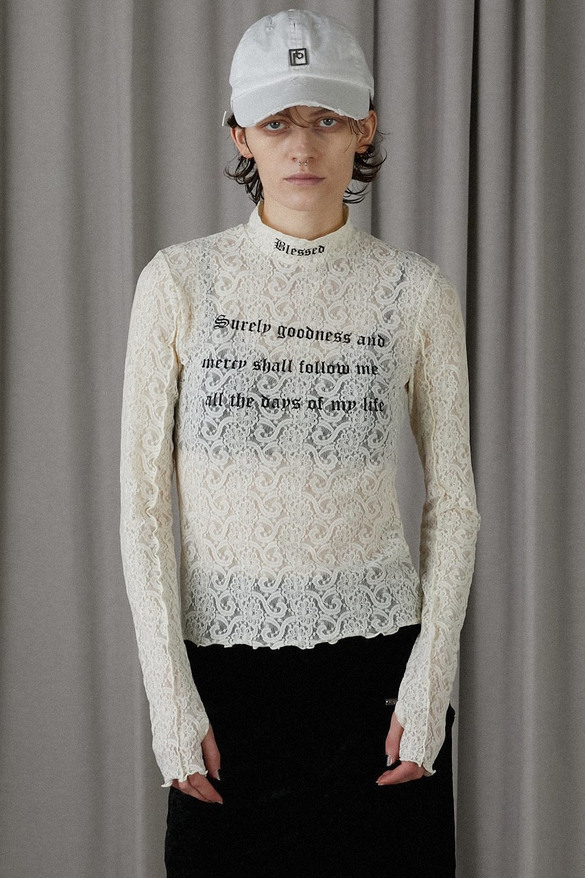 【プランク プロジェクト/PRANK PROJECT】のレーススクリプトスキントップLace Script Skin Top 人気、トレンドファッション・服の通販 founy(ファニー) 　ファッション　Fashion　レディースファッション　WOMEN　トップス・カットソー　Tops/Tshirt　シャツ/ブラウス　Shirts/Blouses　ロング / Tシャツ　T-Shirts　カットソー　Cut and Sewn　ジャケット　Jacket　スリーブ　Sleeve　プリント　Print　ロング　Long　other-2|ID: prp329100004116880 ipo3291000000031410169