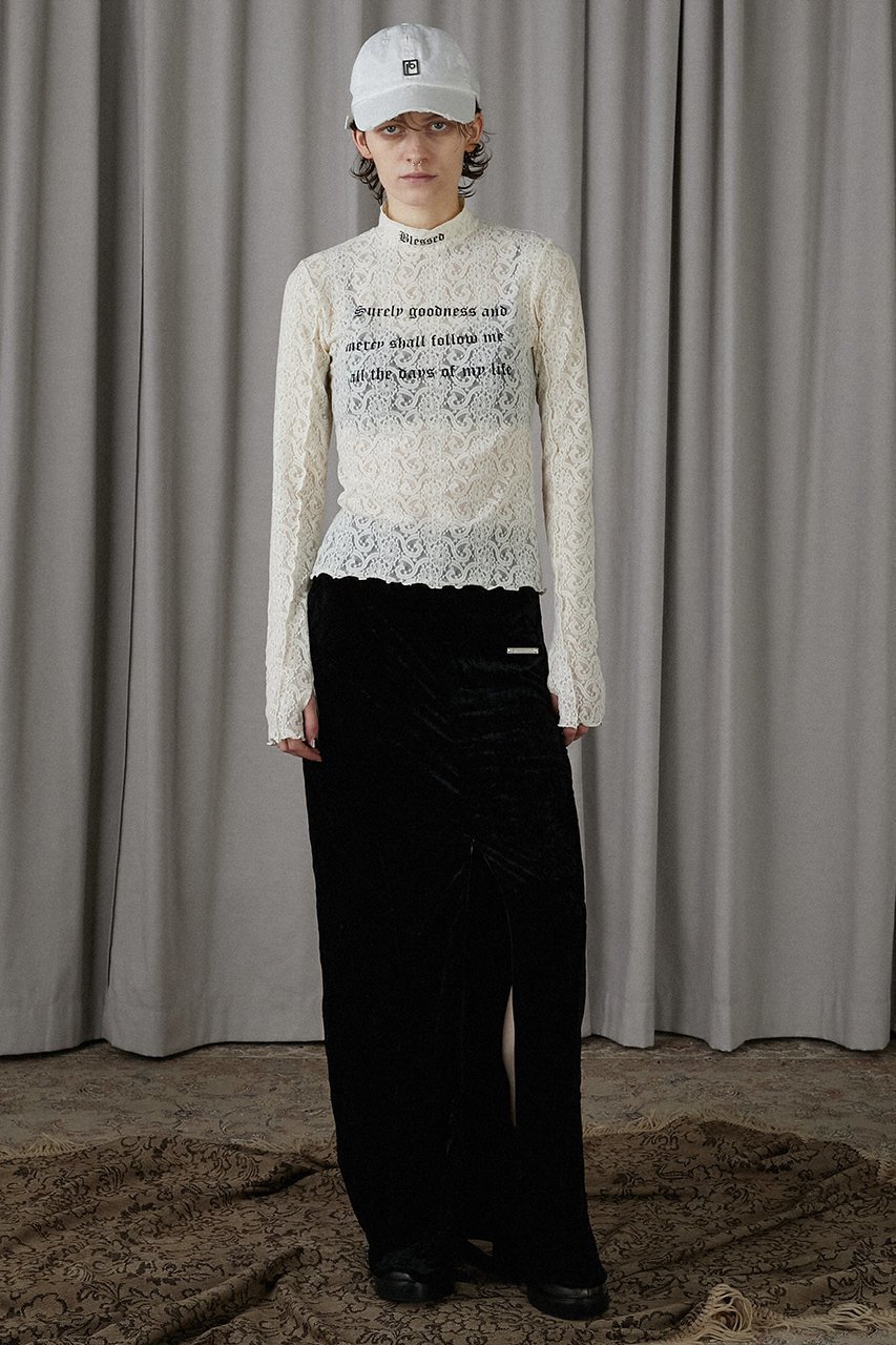 【プランク プロジェクト/PRANK PROJECT】のレーススクリプトスキントップLace Script Skin Top 人気、トレンドファッション・服の通販 founy(ファニー) 　ファッション　Fashion　レディースファッション　WOMEN　トップス・カットソー　Tops/Tshirt　シャツ/ブラウス　Shirts/Blouses　ロング / Tシャツ　T-Shirts　カットソー　Cut and Sewn　ジャケット　Jacket　スリーブ　Sleeve　プリント　Print　ロング　Long　other-6|ID: prp329100004116880 ipo3291000000031410177