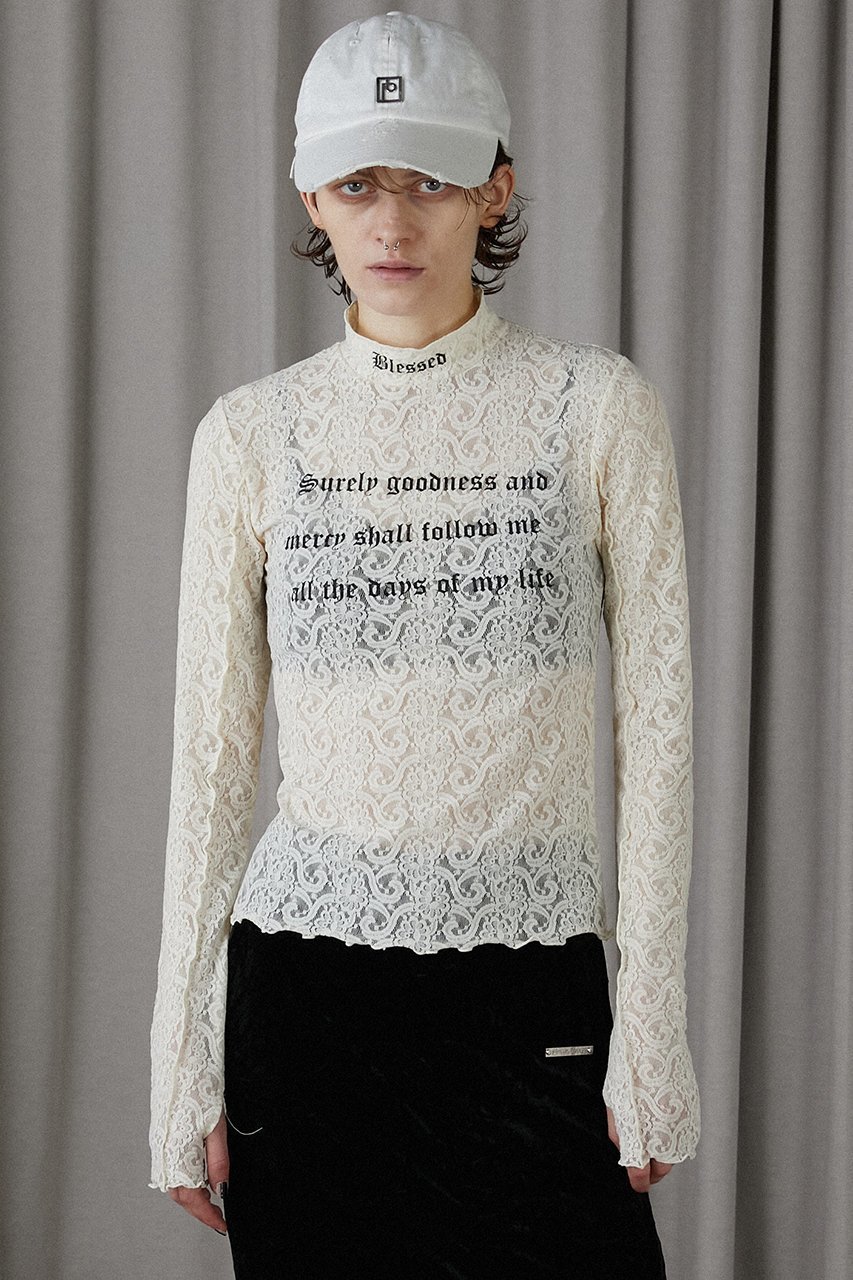 【プランク プロジェクト/PRANK PROJECT】のレーススクリプトスキントップLace Script Skin Top 人気、トレンドファッション・服の通販 founy(ファニー) 　ファッション　Fashion　レディースファッション　WOMEN　トップス・カットソー　Tops/Tshirt　シャツ/ブラウス　Shirts/Blouses　ロング / Tシャツ　T-Shirts　カットソー　Cut and Sewn　ジャケット　Jacket　スリーブ　Sleeve　プリント　Print　ロング　Long　other-7|ID: prp329100004116880 ipo3291000000031410179