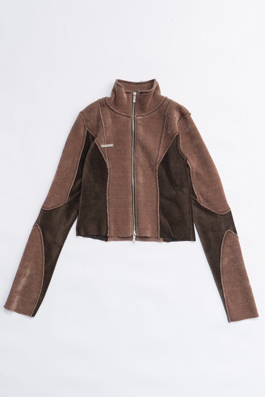 【プランク プロジェクト/PRANK PROJECT】のシェニールジャージジップアップトップChenille Jersey Zip-Up Top インテリア・キッズ・メンズ・レディースファッション・服の通販 founy(ファニー) 　ファッション　Fashion　レディースファッション　Fashion for Women　アウター　Coat / Outerwear Collection　レディースジャケット・軽アウター　Jackets　ブルゾンジャケット・スポーティアウター　Blouson Jackets　おすすめ　Recommended / Our Picks　カットソー　Cut and Sewn Top　コンパクト　Compact, Small Size　コーデュロイ　Corduroy, Cord Fabric　ジャケット　Jacket, Outerwear　テクスチャー　Texture, Textured Fabric　ブルゾン　Blouson, Bomber Jacket　ワイド　Wide, Wide Fit　BRN(ブラウン)|ID: prp329100004116881 ipo3291000000032896538