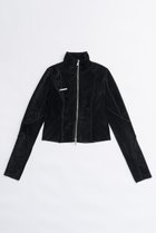 【プランク プロジェクト/PRANK PROJECT】のシェニールジャージジップアップトップChenille Jersey Zip-Up Top BLK(ブラック)|ID: prp329100004116881 ipo3291000000035892244
