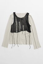 【プランク プロジェクト/PRANK PROJECT】のメッシュレイヤードトップ / Mesh Layered Top BLK(ブラック)|ID: prp329100004116882 ipo3291000000028054095