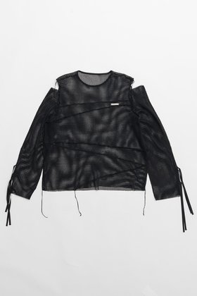 【プランク プロジェクト/PRANK PROJECT】 メッシュコールドショルダートップ / Mesh Cold Shoulder Top人気、トレンドファッション・服の通販 founy(ファニー) ファッション Fashion レディースファッション WOMEN トップス・カットソー Tops/Tshirt シャツ/ブラウス Shirts/Blouses ロング / Tシャツ T-Shirts カットソー Cut and Sewn カットソー Cut And Sew スリーブ Sleeve メッシュ Mesh ラッセル Russell ロング Long |ID:prp329100004116883