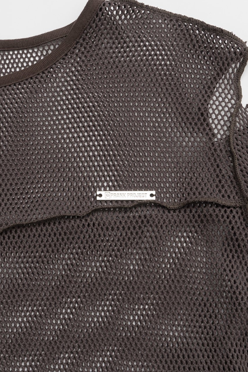 【プランク プロジェクト/PRANK PROJECT】のメッシュコールドショルダートップ / Mesh Cold Shoulder Top 人気、トレンドファッション・服の通販 founy(ファニー) 　ファッション　Fashion　レディースファッション　WOMEN　トップス・カットソー　Tops/Tshirt　シャツ/ブラウス　Shirts/Blouses　ロング / Tシャツ　T-Shirts　カットソー　Cut and Sewn　カットソー　Cut And Sew　スリーブ　Sleeve　メッシュ　Mesh　ラッセル　Russell　ロング　Long　other-4|ID: prp329100004116883 ipo3291000000031410199