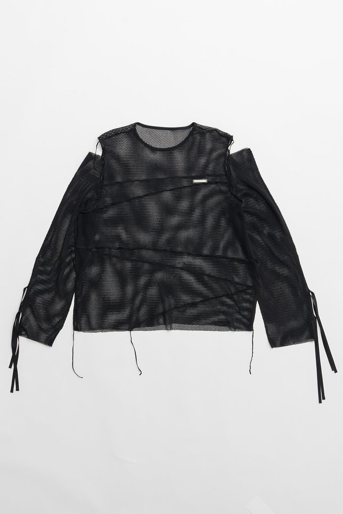 【プランク プロジェクト/PRANK PROJECT】のメッシュコールドショルダートップ / Mesh Cold Shoulder Top インテリア・キッズ・メンズ・レディースファッション・服の通販 founy(ファニー) https://founy.com/ ファッション Fashion レディースファッション Fashion for Women トップス・カットソー Cut & Sew Tops シャツ・ブラウス・オフィスカジュアル Elegant Blouses & Button-Ups ロングTシャツ・Tシャツ Longline T-Shirts & Tees カットソー・ベーシックTシャツ Cut-and-Sewn Tops / Stretch Tees & Basics カットソー Cut and Sewn Top スリーブ Sleeve, Long Sleeve / Short Sleeve メッシュ Mesh, Net Fabric ラッセル Raschel, Raschel Lace ロング Long, Long-Length |ID: prp329100004116883 ipo3291000000032896151