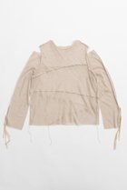 【プランク プロジェクト/PRANK PROJECT】のメッシュコールドショルダートップ / Mesh Cold Shoulder Top WHT(ホワイト)|ID: prp329100004116883 ipo3291000000032896161