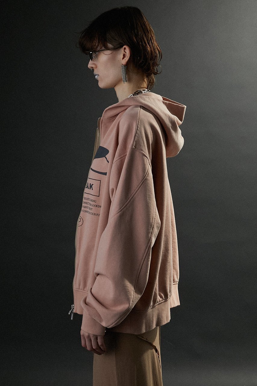 【プランク プロジェクト/PRANK PROJECT】のFREAKダブルジップフーディFREAK Double Zip Hoodie 人気、トレンドファッション・服の通販 founy(ファニー) 　ファッション　Fashion　レディースファッション　WOMEN　トップス・カットソー　Tops/Tshirt　シャツ/ブラウス　Shirts/Blouses　パーカ　Sweats　ロング / Tシャツ　T-Shirts　スウェット　Sweat　カットソー　Cut and Sewn　グラフィック　Graphic　スリット　Slit　フロント　Front　other-3|ID: prp329100004116885 ipo3291000000031410211