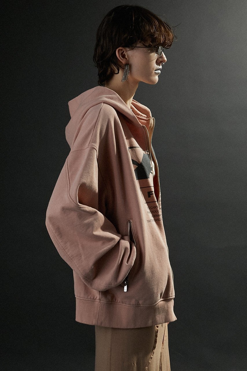 【プランク プロジェクト/PRANK PROJECT】のFREAKダブルジップフーディFREAK Double Zip Hoodie 人気、トレンドファッション・服の通販 founy(ファニー) 　ファッション　Fashion　レディースファッション　WOMEN　トップス・カットソー　Tops/Tshirt　シャツ/ブラウス　Shirts/Blouses　パーカ　Sweats　ロング / Tシャツ　T-Shirts　スウェット　Sweat　カットソー　Cut and Sewn　グラフィック　Graphic　スリット　Slit　フロント　Front　other-5|ID: prp329100004116885 ipo3291000000031410215