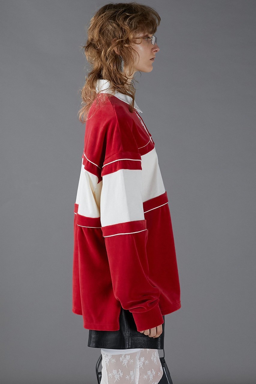 【プランク プロジェクト/PRANK PROJECT】のベロアラガーオーバートップVelor Rugger Over Top 人気、トレンドファッション・服の通販 founy(ファニー) 　ファッション　Fashion　レディースファッション　WOMEN　トップス・カットソー　Tops/Tshirt　シャツ/ブラウス　Shirts/Blouses　ロング / Tシャツ　T-Shirts　カットソー　Cut and Sewn　ベロア　Velour　おすすめ　Recommend　スリーブ　Sleeve　ベロア　Velor　ロング　Long　other-3|ID: prp329100004116886 ipo3291000000031410225