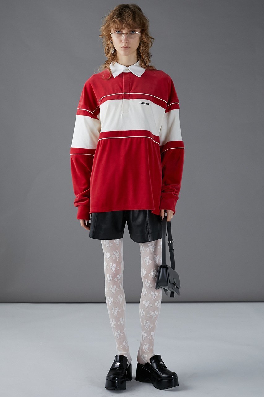 【プランク プロジェクト/PRANK PROJECT】のベロアラガーオーバートップVelor Rugger Over Top 人気、トレンドファッション・服の通販 founy(ファニー) 　ファッション　Fashion　レディースファッション　WOMEN　トップス・カットソー　Tops/Tshirt　シャツ/ブラウス　Shirts/Blouses　ロング / Tシャツ　T-Shirts　カットソー　Cut and Sewn　ベロア　Velour　おすすめ　Recommend　スリーブ　Sleeve　ベロア　Velor　ロング　Long　other-5|ID: prp329100004116886 ipo3291000000031410230