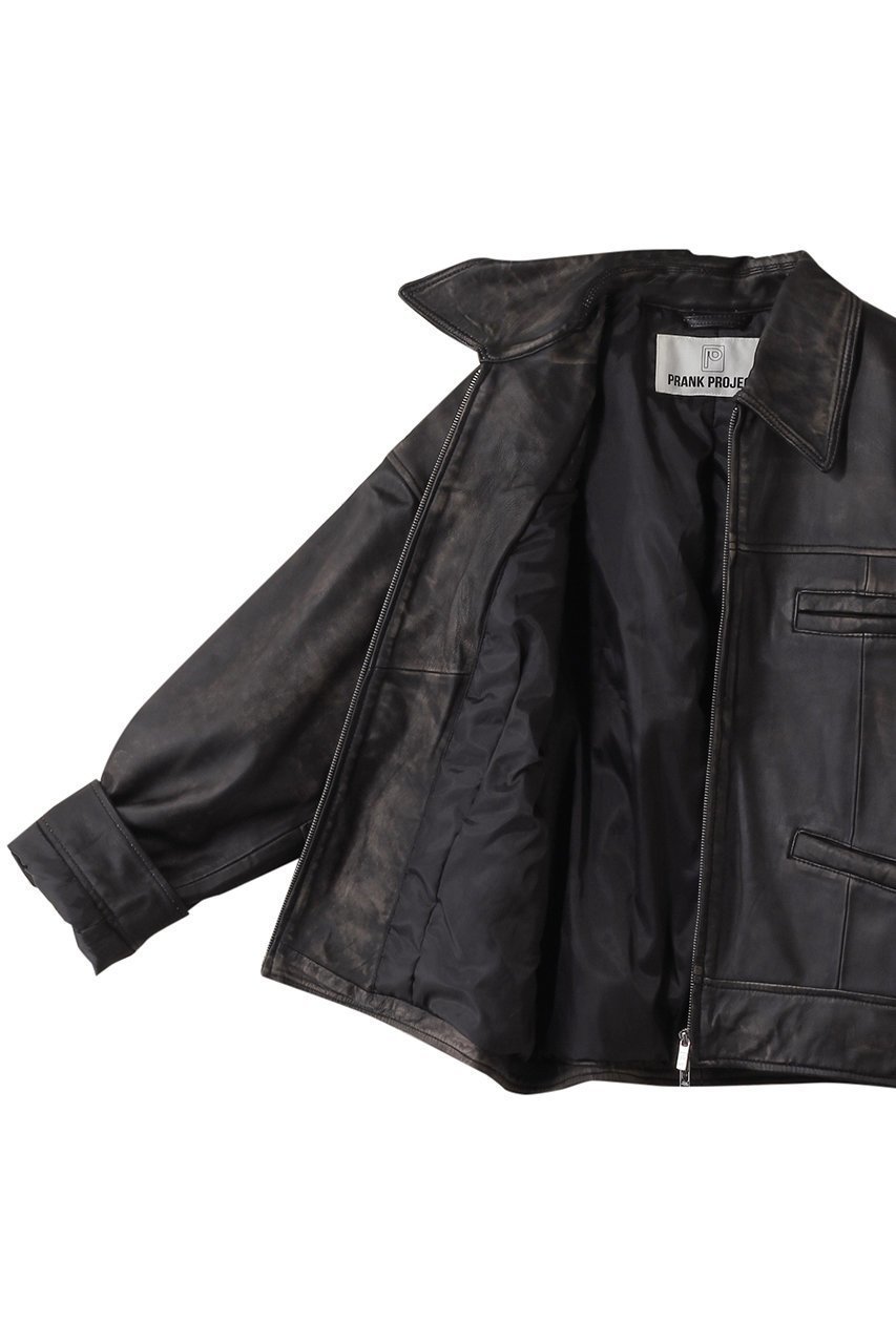 【プランク プロジェクト/PRANK PROJECT】のパディングSHEEPレザーブルゾンPadded SHEEP Leather Blouson 人気、トレンドファッション・服の通販 founy(ファニー) 　ファッション　Fashion　レディースファッション　Fashion for Women　アウター　Coat / Outerwear Collection　レディースジャケット・軽アウター　Jackets　ブルゾンジャケット・スポーティアウター　Blouson Jackets　ジャケット　Jacket, Outerwear　ブルゾン　Blouson, Bomber Jacket　リアル　Real, Realistic　ヴィンテージ　Vintage Style　冬　Winter / This Winter　無地　Plain, Solid Color　軽量　Lightweight, Ultra Light　other-6|ID: prp329100004116893 ipo3291000000032943071