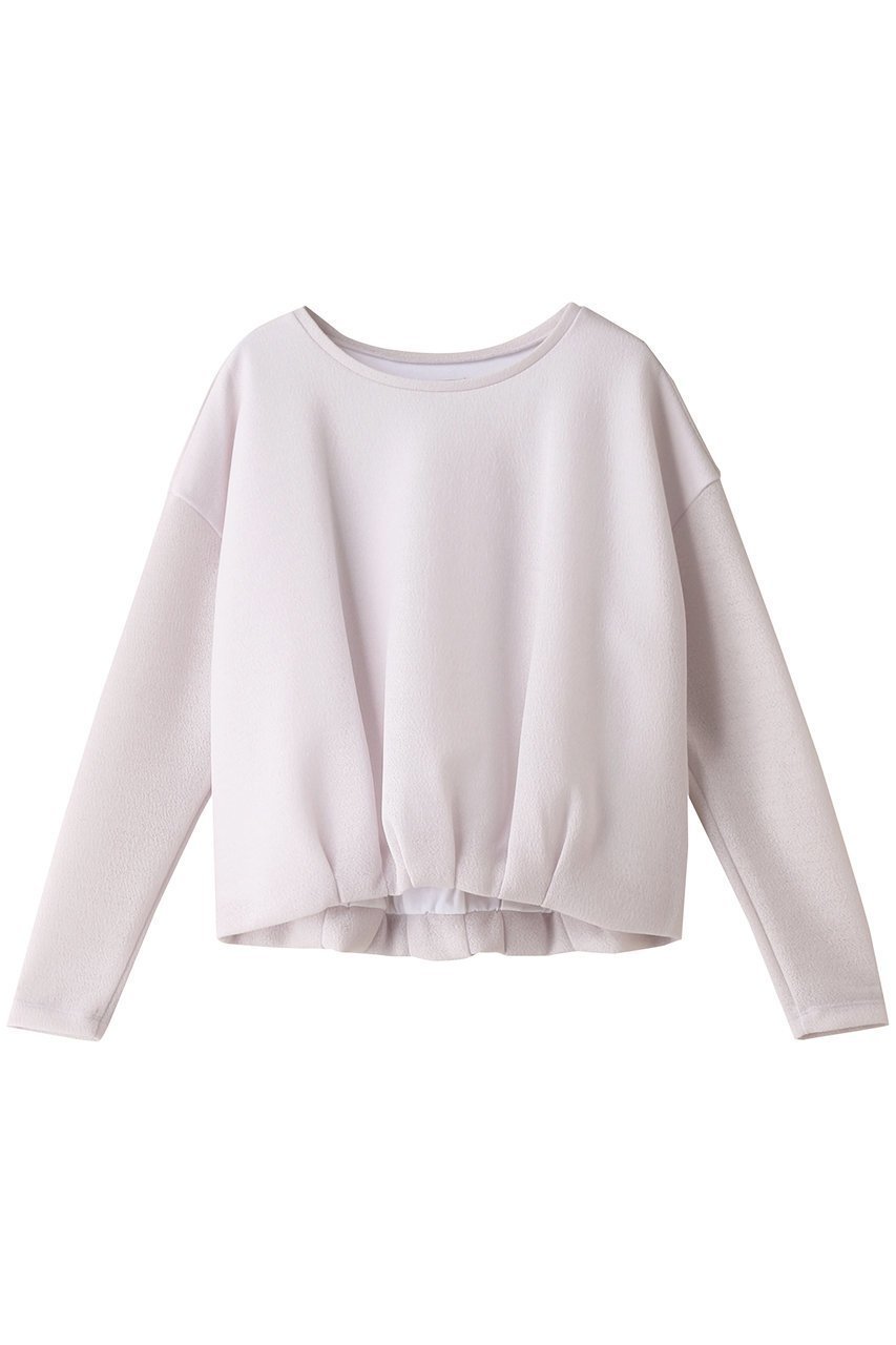 【オブリオ/AUBRIOT】のウールブークレー プルオーバー インテリア・キッズ・メンズ・レディースファッション・服の通販 founy(ファニー) 　ファッション　Fashion　レディースファッション　Fashion for Women　トップス・カットソー　Cut & Sew Tops　ニット　Knit Tops & Sweaters　カジュアルプルオーバー・ニットトップス　Pullovers & Knit Tops / Casual Pullovers　エアリー　Airy Texture　フォルム　Silhouette, Form　ブラウジング　Blouson Silhouette, Cinched Waist　ライトグレー|ID: prp329100004116896 ipo3291000000036531082