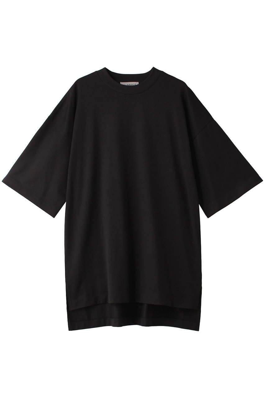 【オブリオ/AUBRIOT】のコットン天竺 ボクシーTシャツ インテリア・キッズ・メンズ・レディースファッション・服の通販 founy(ファニー) 　ファッション　Fashion　レディースファッション　Fashion for Women　トップス・カットソー　Cut & Sew Tops　シャツ・ブラウス・オフィスカジュアル　Elegant Blouses & Button-Ups　ロングTシャツ・Tシャツ　Longline T-Shirts & Tees　カットソー・ベーシックTシャツ　Cut-and-Sewn Tops / Stretch Tees & Basics　ショート　Short, Short Length　スリーブ　Sleeve, Long Sleeve / Short Sleeve　スーピマ　Supima, Premium Cotton　フィット　Fit, Slim Fit　フォルム　Silhouette, Form　ベーシック　Basic, Essential　リラックス　Relax, Relaxed Fit　ブラック|ID: prp329100004116897 ipo3291000000032896133