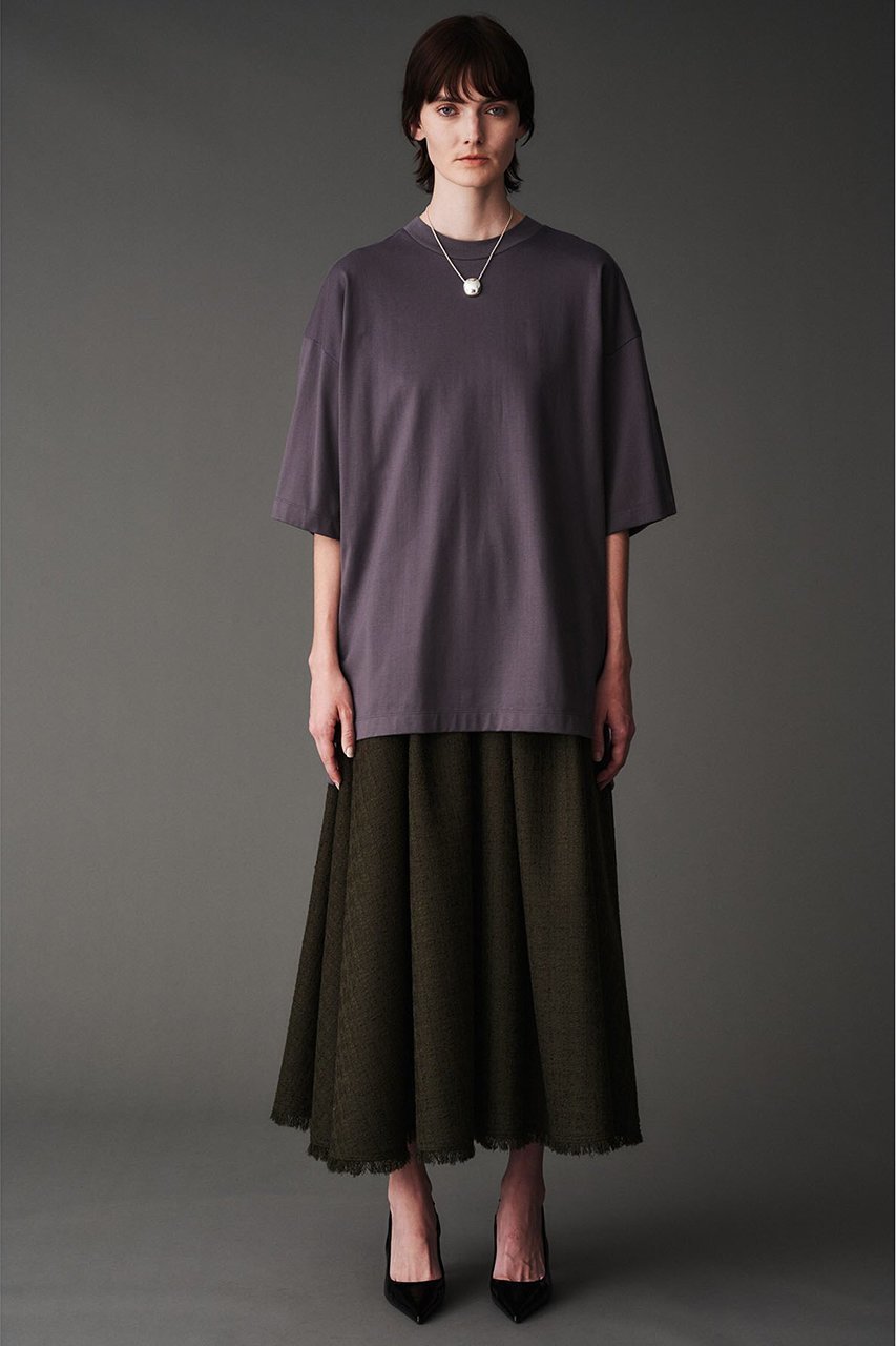 【オブリオ/AUBRIOT】のコットン天竺 ボクシーTシャツ 人気、トレンドファッション・服の通販 founy(ファニー) 　ファッション　Fashion　レディースファッション　Fashion for Women　トップス・カットソー　Cut & Sew Tops　シャツ・ブラウス・オフィスカジュアル　Elegant Blouses & Button-Ups　ロングTシャツ・Tシャツ　Longline T-Shirts & Tees　カットソー・ベーシックTシャツ　Cut-and-Sewn Tops / Stretch Tees & Basics　ショート　Short, Short Length　スリーブ　Sleeve, Long Sleeve / Short Sleeve　スーピマ　Supima, Premium Cotton　フィット　Fit, Slim Fit　フォルム　Silhouette, Form　ベーシック　Basic, Essential　リラックス　Relax, Relaxed Fit　other-8|ID: prp329100004116897 ipo3291000000035810880