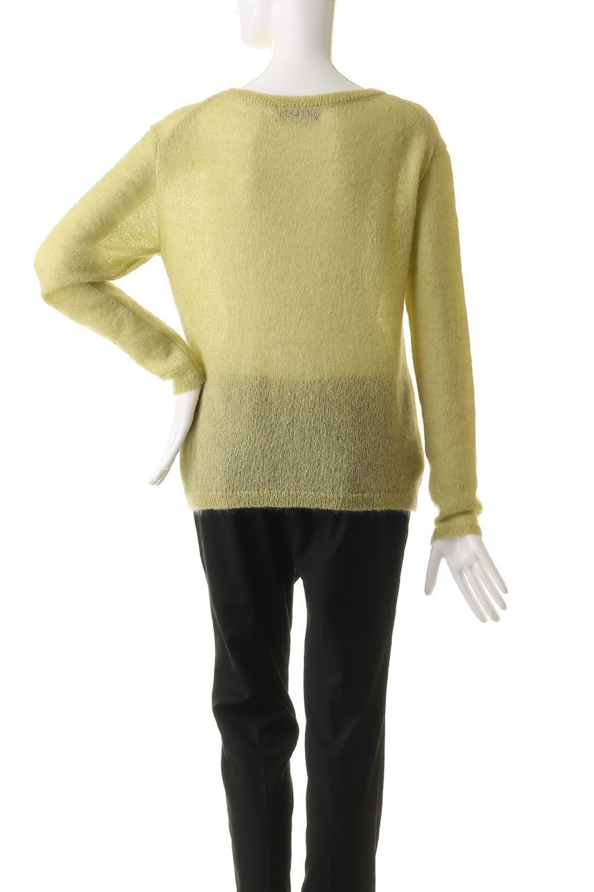 【オブリオ/AUBRIOT】のシルクキッドモヘヤ クルーネックセーター 人気、トレンドファッション・服の通販 founy(ファニー) 　ファッション　Fashion　レディースファッション　WOMEN　トップス・カットソー　Tops/Tshirt　ニット　Knit Tops　プルオーバー　Pullover　なめらか　Smooth　シアー　Sheer　シルク　Silk　シンプル　Simple　スマート　Smart　フィット　Fit　ミックス　Mix　モヘア　Mohair　リラックス　Relax　エレガント 上品　Elegant　other-4|ID: prp329100004116900 ipo3291000000031410336