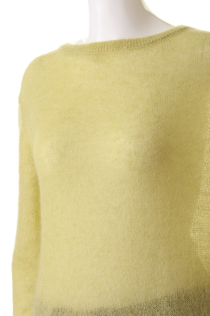 【オブリオ/AUBRIOT】のシルクキッドモヘヤ クルーネックセーター 人気、トレンドファッション・服の通販 founy(ファニー) 　ファッション　Fashion　レディースファッション　WOMEN　トップス・カットソー　Tops/Tshirt　ニット　Knit Tops　プルオーバー　Pullover　なめらか　Smooth　シアー　Sheer　シルク　Silk　シンプル　Simple　スマート　Smart　フィット　Fit　ミックス　Mix　モヘア　Mohair　リラックス　Relax　エレガント 上品　Elegant　other-5|ID: prp329100004116900 ipo3291000000031410338