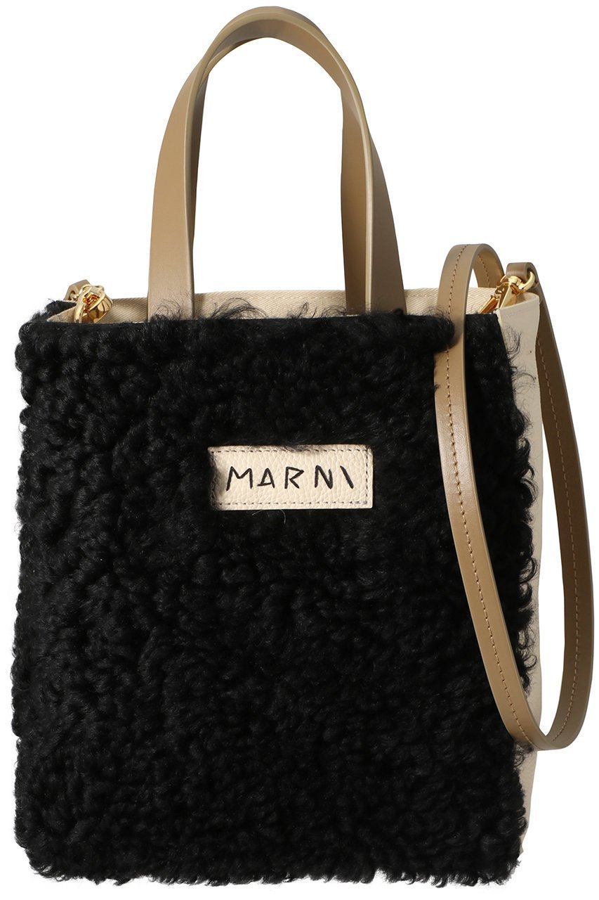 【マルニ/MARNI】のMUSEO SOFT MINI シアリング2wayトートバッグ 人気、トレンドファッション・服の通販 founy(ファニー) 　ファッション　Fashion　レディースファッション　WOMEN　バッグ　Bag　A/W・秋冬　Aw・Autumn/Winter・Fw・Fall-Winter　モコモコ　Fluffy　 other-1|ID: prp329100004116908 ipo3291000000028054201