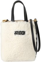 【マルニ/MARNI】のMUSEO SOFT MINI シアリング2wayトートバッグ 人気、トレンドファッション・服の通販 founy(ファニー) ファッション Fashion レディースファッション WOMEN バッグ Bag A/W・秋冬 Aw・Autumn/Winter・Fw・Fall-Winter モコモコ Fluffy thumbnail ナチュラル×ホワイト×ブラック|ID: prp329100004116908 ipo3291000000028054203