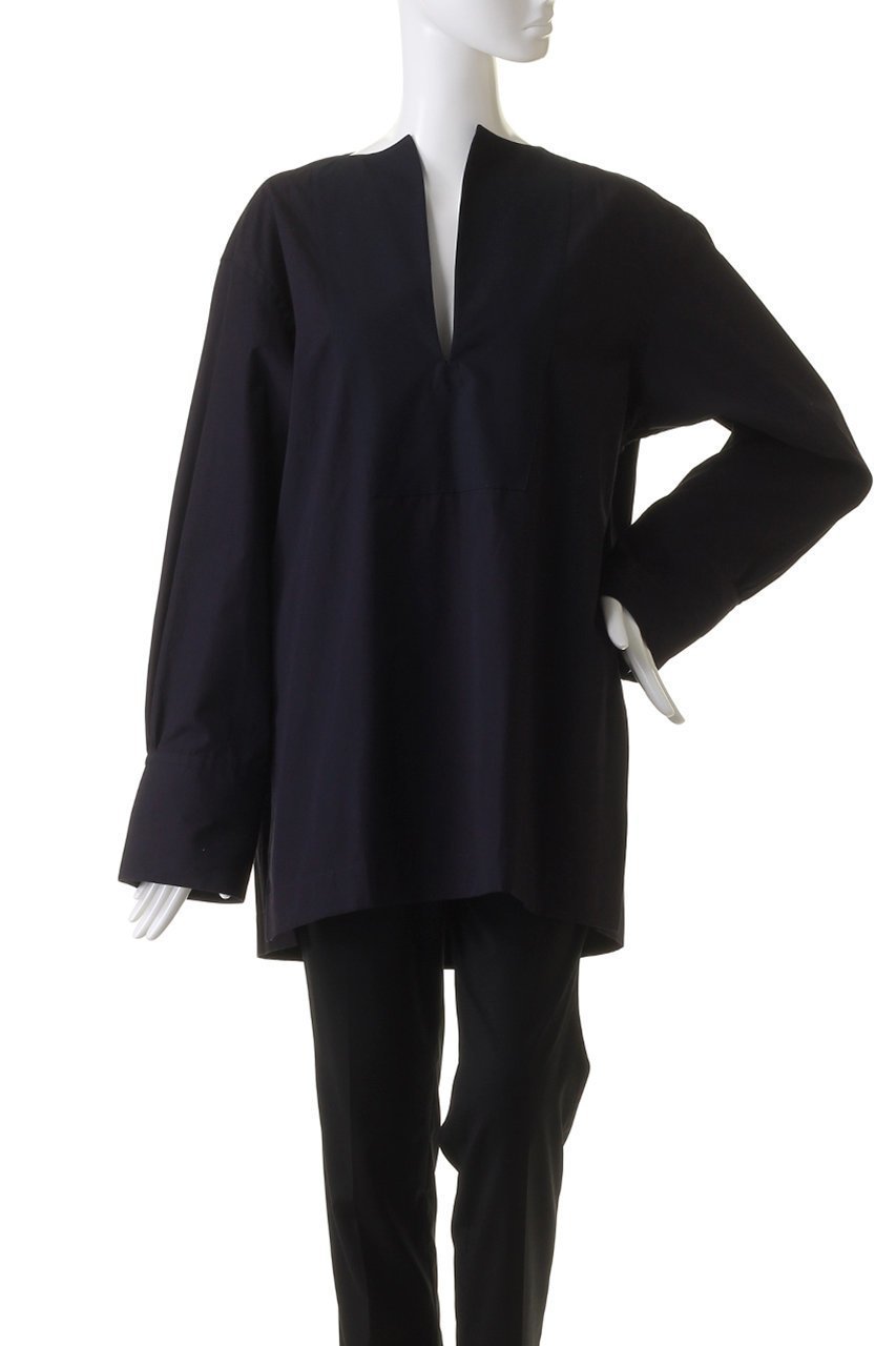 【イレーヴ/YLEVE】の【BOURRIENNE Paris X. × YLEVE】KAN スーピマ コットン タイプライター ロングシャツ 人気、トレンドファッション・服の通販 founy(ファニー) 　ファッション　Fashion　レディースファッション　Fashion for Women　トップス・カットソー　Cut & Sew Tops　シャツ・ブラウス・オフィスカジュアル　Elegant Blouses & Button-Ups　おすすめ　Recommended / Our Picks　なめらか　Smooth, Silky Texture　カフス　Cuff Design　スキッパー　Skipper, Open Collar　スリーブ　Sleeve, Long Sleeve / Short Sleeve　スーピマ　Supima, Premium Cotton　タイプライター　Typewriter Fabric, Crisp Cotton　チュニック　Tunic, Long Top　ロング　Long, Long-Length　other-2|ID: prp329100004116926 ipo3291000000036023714