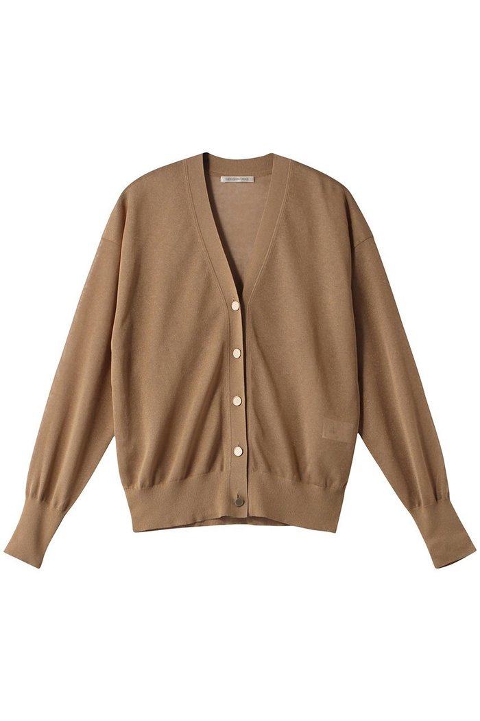 【デザイン ワークス/DESIGN WORKS】のラメシアーVネックカーディガン インテリア・キッズ・メンズ・レディースファッション・服の通販 founy(ファニー) https://founy.com/ ファッション Fashion レディースファッション Fashion for Women トップス・カットソー Cut & Sew Tops ニット Knit Tops & Sweaters カーディガン・羽織り Layered Style Cardigans Vネックトップス V-Neck Tops / V-Cut Neckline Shirts エレガント 上品 Elegant カーディガン Cardigan, Knitwear ベーシック Basic, Essential |ID: prp329100004116985 ipo3291000000032933614