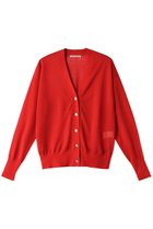 【デザイン ワークス/DESIGN WORKS】のラメシアーVネックカーディガン レッド|ID: prp329100004116985 ipo3291000000034957473