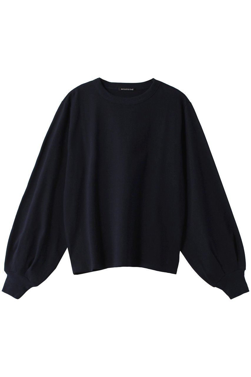 【ミズイロ インド/mizuiro ind】のpuff slv long T Tシャツ インテリア・キッズ・メンズ・レディースファッション・服の通販 founy(ファニー) 　ファッション　Fashion　レディースファッション　Fashion for Women　トップス・カットソー　Cut & Sew Tops　シャツ・ブラウス・オフィスカジュアル　Elegant Blouses & Button-Ups　ロングTシャツ・Tシャツ　Longline T-Shirts & Tees　カットソー・ベーシックTシャツ　Cut-and-Sewn Tops / Stretch Tees & Basics　おすすめ　Recommended / Our Picks　シンプル　Simple, Minimal　スリーブ　Sleeve, Long Sleeve / Short Sleeve　ベーシック　Basic, Essential　ロング　Long, Long-Length　長袖　Long Sleeve, Full Sleeve　navy|ID: prp329100004116991 ipo3291000000032898593