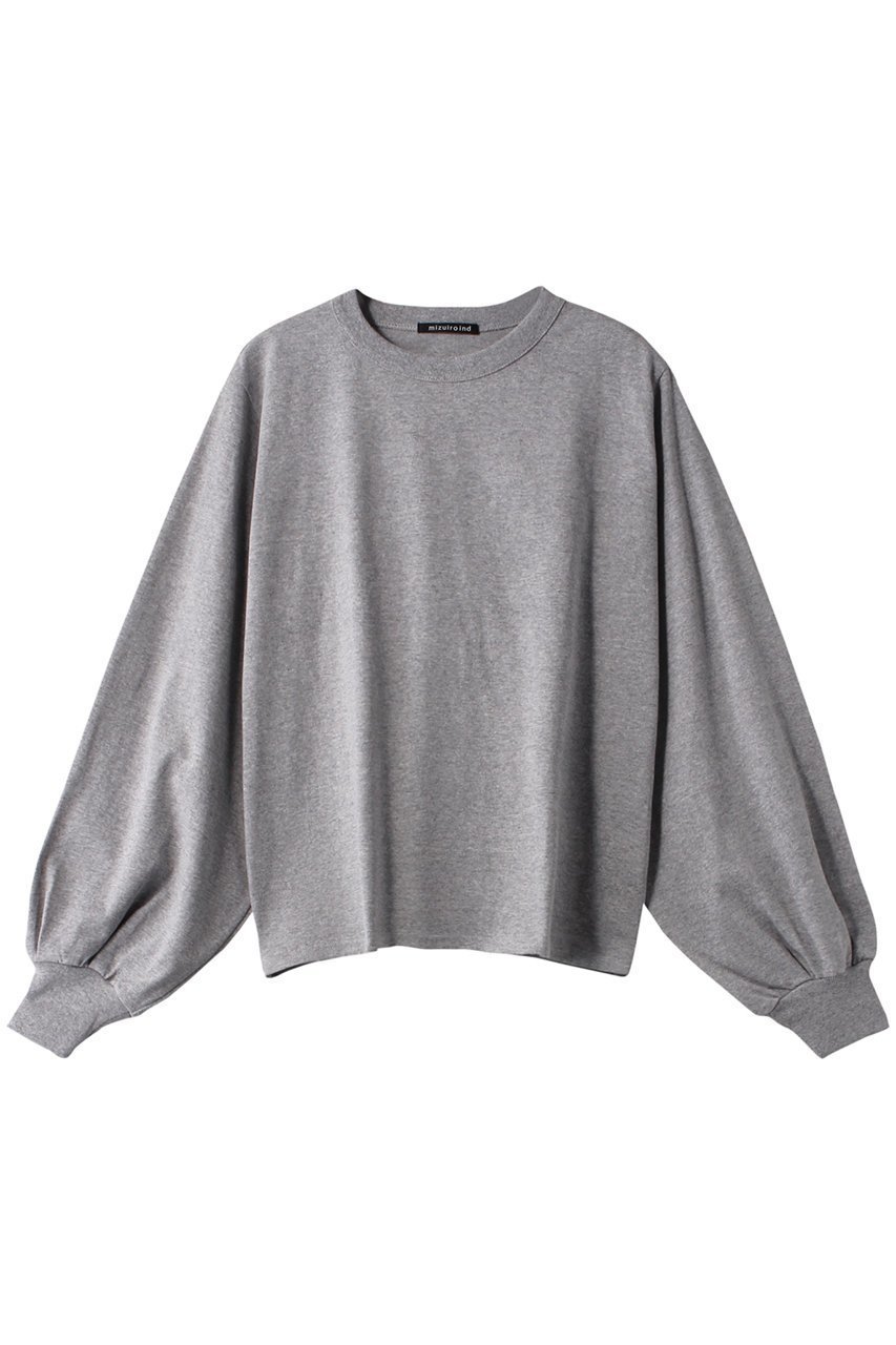 【ミズイロ インド/mizuiro ind】のpuff slv long T Tシャツ インテリア・キッズ・メンズ・レディースファッション・服の通販 founy(ファニー) 　ファッション　Fashion　レディースファッション　Fashion for Women　トップス・カットソー　Cut & Sew Tops　シャツ・ブラウス・オフィスカジュアル　Elegant Blouses & Button-Ups　ロングTシャツ・Tシャツ　Longline T-Shirts & Tees　カットソー・ベーシックTシャツ　Cut-and-Sewn Tops / Stretch Tees & Basics　おすすめ　Recommended / Our Picks　シンプル　Simple, Minimal　スリーブ　Sleeve, Long Sleeve / Short Sleeve　ベーシック　Basic, Essential　ロング　Long, Long-Length　長袖　Long Sleeve, Full Sleeve　gray|ID: prp329100004116991 ipo3291000000032898596