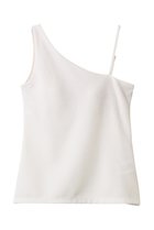 【スタニングルアー/STUNNING LURE】のワンショルダータンク 人気、トレンドファッション・服の通販 founy(ファニー) ファッション Fashion レディースファッション Ladies' Fashion Online トップス・カットソー Tops/Tshirt キャミソール / ノースリーブ No Sleeves シャツ/ブラウス Shirts/Blouses ロング / Tシャツ T-Shirts カットソー Cut and Sewn インナー Inner キャミソール Camisole タンク Tank ミラノリブ Milan Ribs 再入荷 Restock/Back In Stock/Re Arrival 定番 Standard thumbnail ホワイト|ID: prp329100004116995 ipo3291000000032613485
