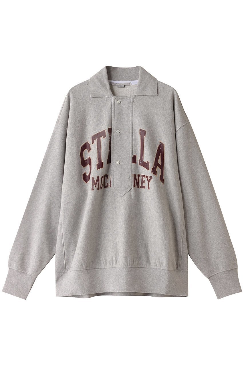 【ステラ マッカートニー/STELLA McCARTNEY】のVarsity Logo ポロスウェットシャツ 人気、トレンドファッション・服の通販 founy(ファニー) 　ファッション　Fashion　レディースファッション　WOMEN　トップス・カットソー　Tops/Tshirt　シャツ/ブラウス　Shirts/Blouses　パーカ　Sweats　ロング / Tシャツ　T-Shirts　スウェット　Sweat　カットソー　Cut and Sewn　スリーブ　Sleeve　デニム　Denim　トレンド　Trend　フロント　Front　ボトム　Bottom　ワイド　Wide　 other-1|ID: prp329100004118535 ipo3291000000028071690