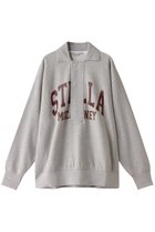 【ステラ マッカートニー/STELLA McCARTNEY】のVarsity Logo ポロスウェットシャツ 人気、トレンドファッション・服の通販 founy(ファニー) ファッション Fashion レディースファッション WOMEN トップス・カットソー Tops/Tshirt シャツ/ブラウス Shirts/Blouses パーカ Sweats ロング / Tシャツ T-Shirts スウェット Sweat カットソー Cut and Sewn スリーブ Sleeve デニム Denim トレンド Trend フロント Front ボトム Bottom ワイド Wide thumbnail ライトグレーメランジ|ID: prp329100004118535 ipo3291000000028071691