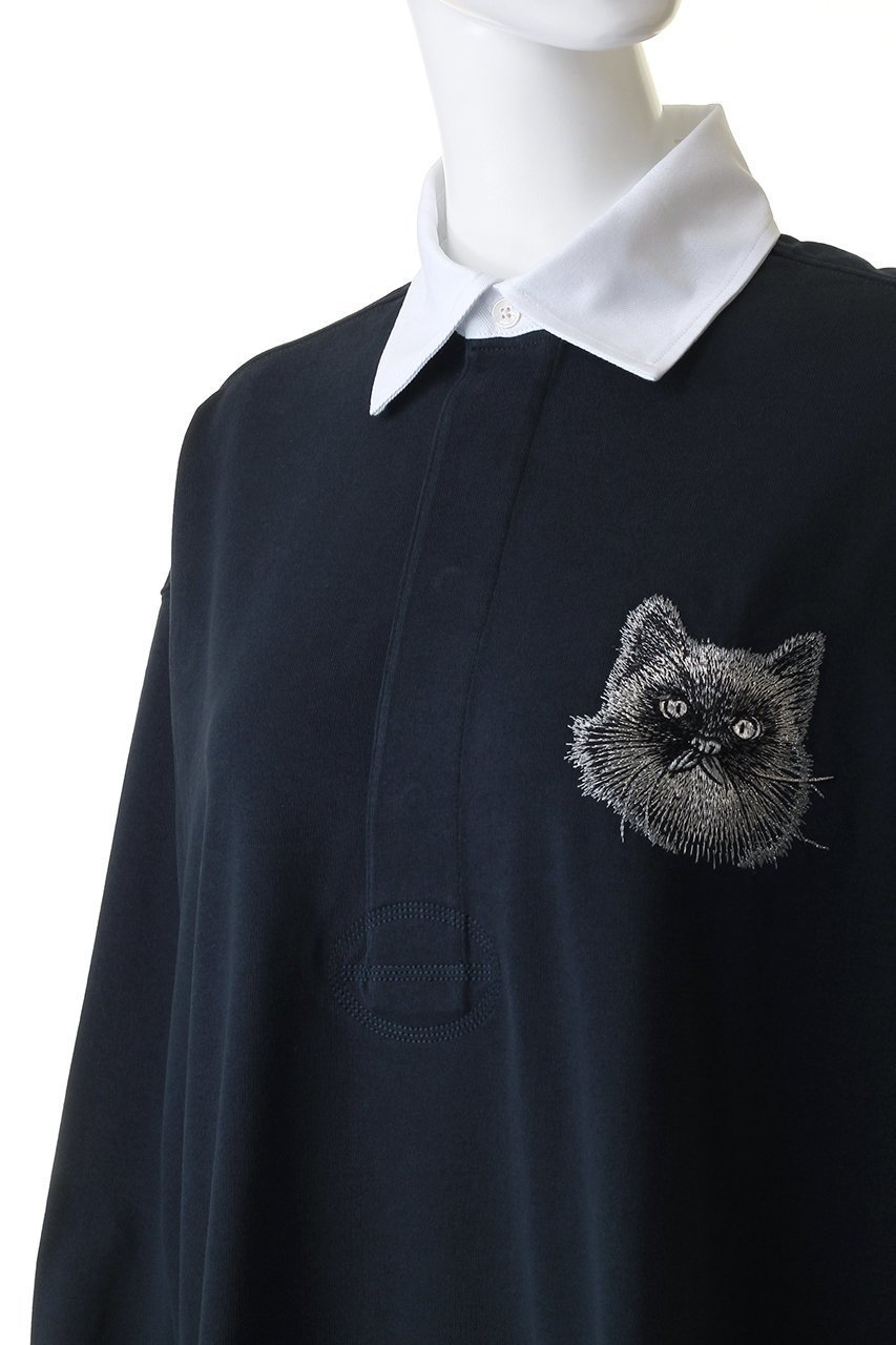 【ステラ マッカートニー/STELLA McCARTNEY】のキャットオーバーサイズラグビーポロシャツ 人気、トレンドファッション・服の通販 founy(ファニー) 　ファッション　Fashion　レディースファッション　WOMEN　トップス・カットソー　Tops/Tshirt　シャツ/ブラウス　Shirts/Blouses　ポロシャツ　Polo Shirts　スラックス　Slacks　スリーブ　Sleeve　ポロシャツ　Polo Shirt　ロング　Long　定番　Standard　猫　Cat　A/W・秋冬　Aw・Autumn/Winter・Fw・Fall-Winter　other-5|ID: prp329100004118536 ipo3291000000031409245