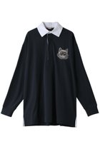【ステラ マッカートニー/STELLA McCARTNEY】のキャットオーバーサイズラグビーポロシャツ 人気、トレンドファッション・服の通販 founy(ファニー) ファッション Fashion レディースファッション Fashion for Women トップス・カットソー Cut & Sew Tops シャツ・ブラウス・オフィスカジュアル Elegant Blouses & Button-Ups ポロシャツ・きれいめカジュアル Smart-Casual Polo Tops スラックス Slacks, Dress Pants スリーブ Sleeve, Long Sleeve / Short Sleeve ポロシャツ Polo Shirt, Collared Tee ロング Long, Long-Length 定番 Standard, Basic Item 猫 Cat, Kitty A/W・秋冬 Autumn/Winter thumbnail ネイビー|ID: prp329100004118536 ipo3291000000032901062