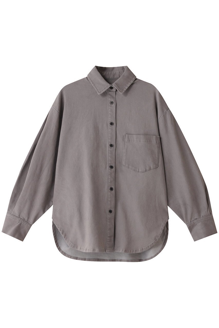 【スリー ドッツ/three dots】のデニムシャツ インテリア・キッズ・メンズ・レディースファッション・服の通販 founy(ファニー) ファッション Fashion レディースファッション Fashion for Women トップス・カットソー Cut & Sew Tops シャツ・ブラウス・オフィスカジュアル Elegant Blouses & Button-Ups おすすめ Recommended / Our Picks スリーブ Sleeve, Long Sleeve / Short Sleeve デニム Denim, Jeans Material ロング Long, Long-Length 定番 Standard, Basic Item ストーングレー|ID: prp329100004118541 ipo3291000000032901039