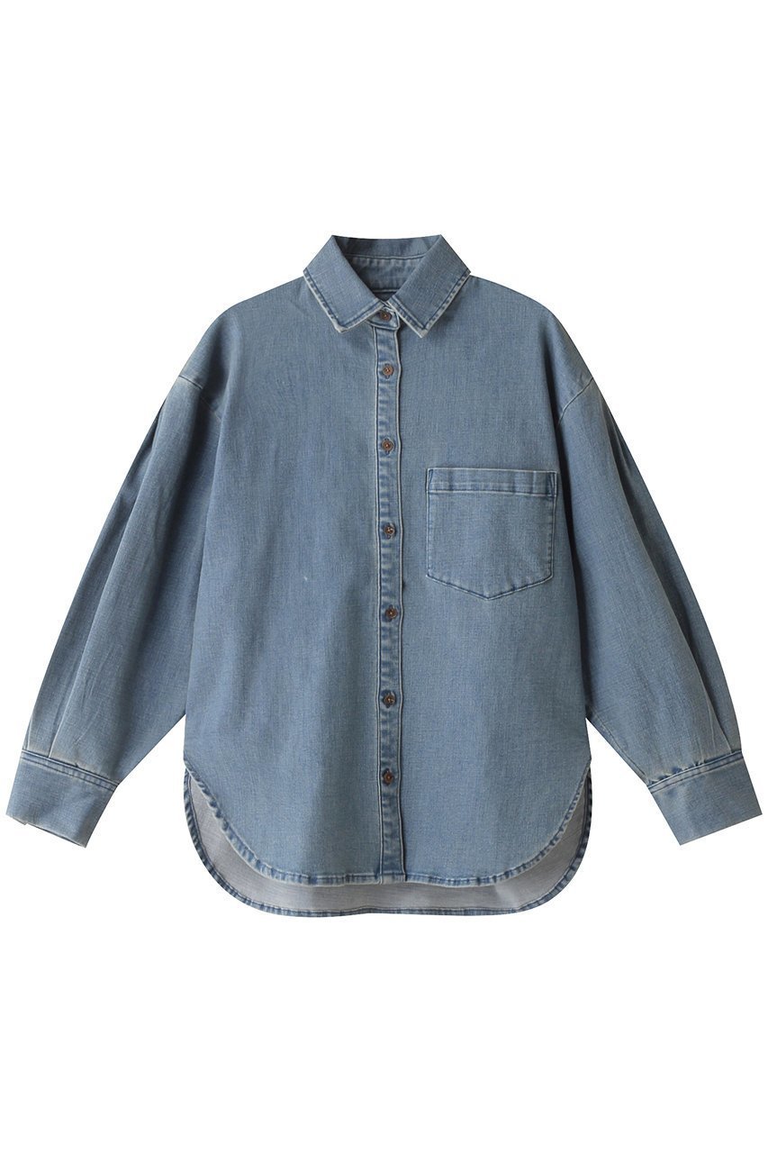 【スリー ドッツ/three dots】のデニムシャツ インテリア・キッズ・メンズ・レディースファッション・服の通販 founy(ファニー) ファッション Fashion レディースファッション Fashion for Women トップス・カットソー Cut & Sew Tops シャツ・ブラウス・オフィスカジュアル Elegant Blouses & Button-Ups おすすめ Recommended / Our Picks スリーブ Sleeve, Long Sleeve / Short Sleeve デニム Denim, Jeans Material ロング Long, Long-Length 定番 Standard, Basic Item ウォッシュド|ID: prp329100004118541 ipo3291000000032901041