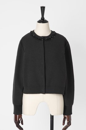 【オーヴィル/EAUVIRE】 ビジュー付きクルーネックカーディガン人気、トレンドファッション・服の通販 founy(ファニー) ファッション Fashion レディースファッション Fashion for Women トップス・カットソー Cut & Sew Tops カーディガン・羽織り Layered Style Cardigans シャツ・ブラウス・オフィスカジュアル Elegant Blouses & Button-Ups ロングTシャツ・Tシャツ Longline T-Shirts & Tees カットソー・ベーシックTシャツ Cut-and-Sewn Tops / Stretch Tees & Basics カーディガン Cardigan, Knitwear スタイリッシュ Stylish, Fashionable ストレッチ Stretch, Stretchy Fabric ビジュー Bijou, Jewel-like Accent フォルム Silhouette, Form フォーマル Formal, Dressy フレア Flare, Flared |ID:prp329100004120701