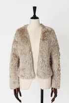 【オーヴィル/EAUVIRE】のシルクファーボレロ 人気、トレンドファッション・服の通販 founy(ファニー) ファッション Fashion レディースファッション Fashion for Women アウター Coat / Outerwear Collection レディースジャケット・軽アウター Jackets ボレロ・ショート丈ジャケット / ドレス羽織りに Boleros & Short Jackets エアリー Airy Texture カーディガン Cardigan, Knitwear コンパクト Compact, Small Size シルク Silk, 100% Silk ジャケット Jacket, Outerwear ストール Stole, Wrap テクスチャー Texture, Textured Fabric フォルム Silhouette, Form フロント Front, Front Design モダン Modern, Contemporary thumbnail ベージュ|ID: prp329100004120711 ipo3291000000036865824