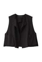 【ミズイロ インド/mizuiro ind】のcrew neck short vest ベスト 人気、トレンドファッション・服の通販 founy(ファニー) ファッション Fashion レディースファッション WOMEN アウター Coat Outerwear ジャケット Jackets キャミソール Camisole ショート Short ジャケット Jacket ハイネック High Neck パッチ Patch ベスト Vest ポケット Pocket マニッシュ Mannish 夏 Summer thumbnail black|ID: prp329100004120741 ipo3291000000028109542