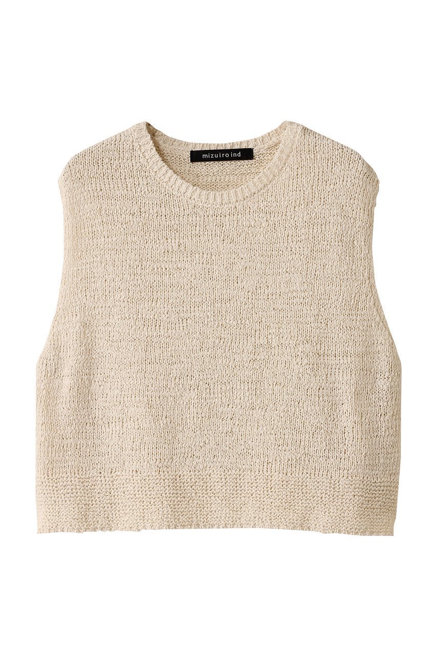 【ミズイロ インド/mizuiro ind】のcrew neck short vest ベスト 人気、トレンドファッション・服の通販 founy(ファニー) 　ファッション　Fashion　レディースファッション　Fashion for Women　トップス・カットソー　Cut & Sew Tops　ニット　Knit Tops & Sweaters　ベスト&ジレ / 重ね着スタイル　Vests & Gilets　カジュアルプルオーバー・ニットトップス　Pullovers & Knit Tops / Casual Pullovers　インナー　Innerwear　ショート　Short, Short Length　ベスト　Vest, Waistcoat　夏　Summer　 other-1|ID: prp329100004120741 ipo3291000000032950202