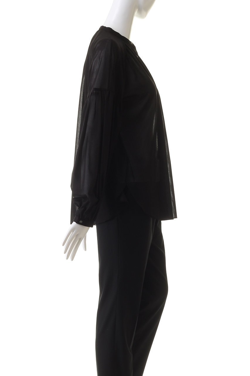 【デザイン ワークス/DESIGN WORKS】のコットンボイルギャザースリーブシャツ 人気、トレンドファッション・服の通販 founy(ファニー) 　ファッション　Fashion　レディースファッション　Fashion for Women　トップス・カットソー　Cut & Sew Tops　シャツ・ブラウス・オフィスカジュアル　Elegant Blouses & Button-Ups　ギャザー　Gathered, Ruffled　スリーブ　Sleeve, Long Sleeve / Short Sleeve　デニム　Denim, Jeans Material　パーティ　Party, Party Style　ロング　Long, Long-Length　エレガント 上品　Elegant　other-3|ID: prp329100004120757 ipo3291000000034956002