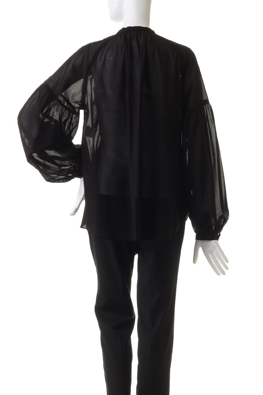 【デザイン ワークス/DESIGN WORKS】のコットンボイルギャザースリーブシャツ 人気、トレンドファッション・服の通販 founy(ファニー) 　ファッション　Fashion　レディースファッション　Fashion for Women　トップス・カットソー　Cut & Sew Tops　シャツ・ブラウス・オフィスカジュアル　Elegant Blouses & Button-Ups　ギャザー　Gathered, Ruffled　スリーブ　Sleeve, Long Sleeve / Short Sleeve　デニム　Denim, Jeans Material　パーティ　Party, Party Style　ロング　Long, Long-Length　エレガント 上品　Elegant　other-4|ID: prp329100004120757 ipo3291000000035690527