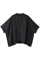 【ミズイロ インド/mizuiro ind】のstand collar wide shirt シャツ navy|ID: prp329100004120760 ipo3291000000028109598