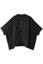 【ミズイロ インド/mizuiro ind】のstand collar wide shirt シャツ black|ID:prp329100004120760