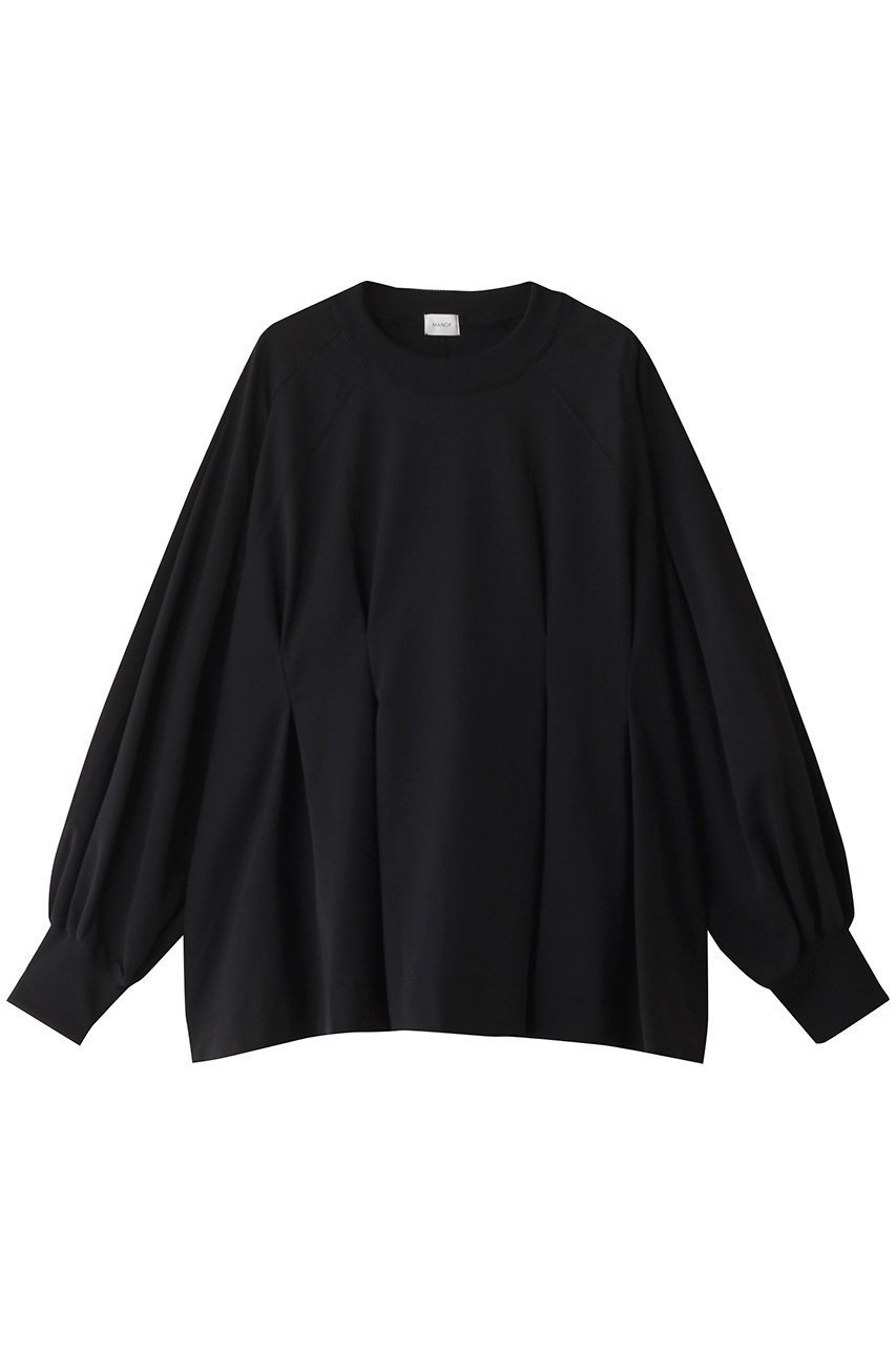 【マノフ/MANOF】のWAIST TUCK VOLUME SLEEVE SWEAT Tシャツ/カットソー インテリア・キッズ・メンズ・レディースファッション・服の通販 founy(ファニー) 　ファッション　Fashion　レディースファッション　WOMEN　トップス・カットソー　Tops/Tshirt　シャツ/ブラウス　Shirts/Blouses　パーカ　Sweats　ロング / Tシャツ　T-Shirts　スウェット　Sweat　カットソー　Cut and Sewn　ボリュームスリーブ / フリル袖　Volume Sleeve　カットソー　Cut And Sew　スキニー　Skinny　スリーブ　Sleeve　タイトスカート　Tight Skirt　ボトム　Bottom　ロング　Long　BLACK|ID: prp329100004120769 ipo3291000000028109625