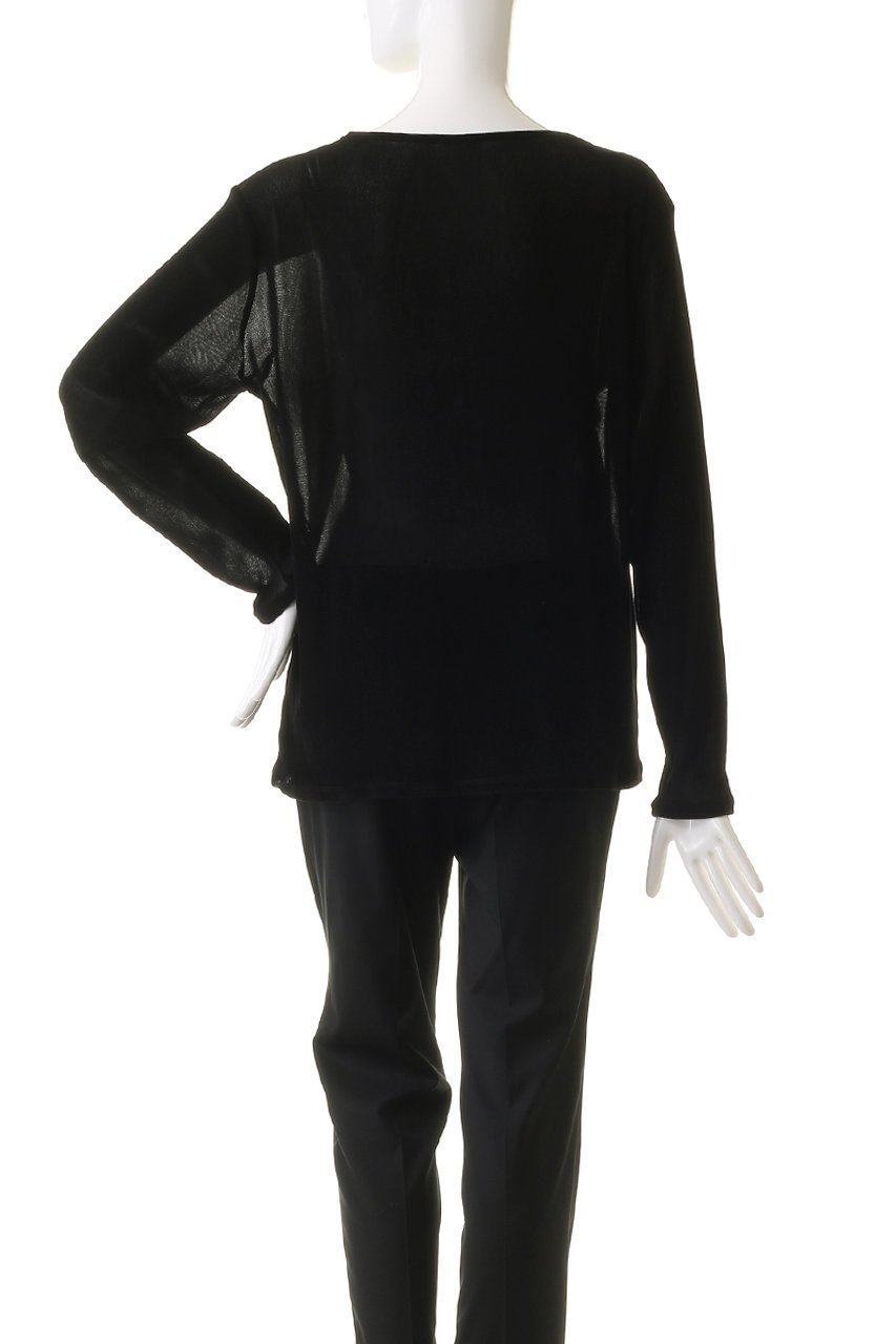 【マノフ/MANOF】のTULLE FLOKED TOPS Tシャツ/カットソー 人気、トレンドファッション・服の通販 founy(ファニー) 　ファッション　Fashion　レディースファッション　WOMEN　トップス・カットソー　Tops/Tshirt　シャツ/ブラウス　Shirts/Blouses　ロング / Tシャツ　T-Shirts　カットソー　Cut and Sewn　カットソー　Cut And Sew　サロペット　Overalls　ジャケット　Jacket　スリーブ　Sleeve　チュール　Tulle　トレンド　Trend　ベスト　Vest　ロング　Long　other-4|ID: prp329100004120770 ipo3291000000031409017