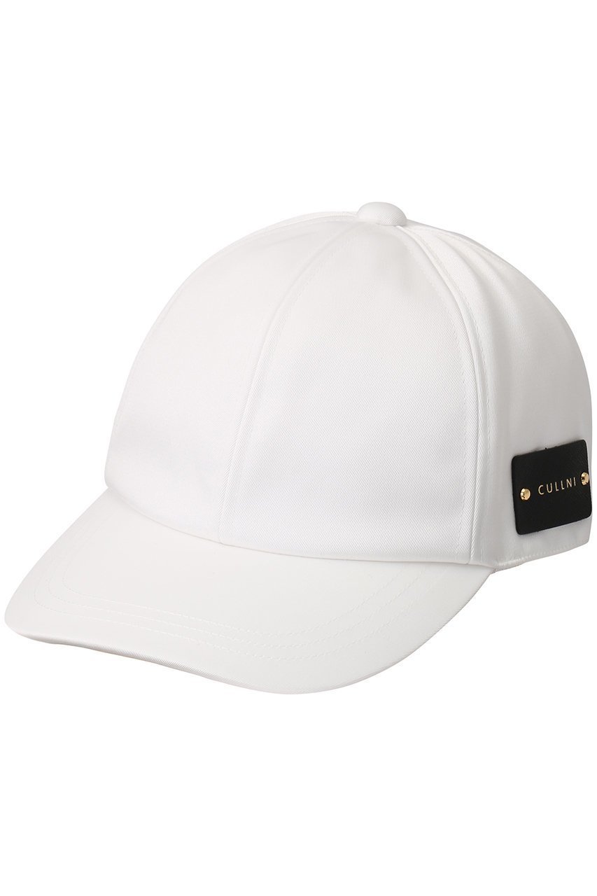 【クルニ/CULLNI】の【UNISEX】Luxury ダブルクロスレザーエンブレムキャップ インテリア・キッズ・メンズ・レディースファッション・服の通販 founy(ファニー) 　ファッション　Fashion　レディースファッション　Fashion for Women　キャップ&ハット　Hats & Caps　ユニセックス　Unisex, Genderless　キャップ　Cap, Baseball Cap　シルク　Silk, 100% Silk　ダブル　Double, Double-Breasted　エレガント 上品　Elegant　帽子　Hat, Headwear　ホワイト|ID: prp329100004120787 ipo3291000000032827743