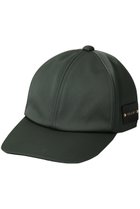 【クルニ/CULLNI】の【UNISEX】Luxury ダブルクロスレザーエンブレムキャップ グリーン|ID: prp329100004120787 ipo3291000000032827744