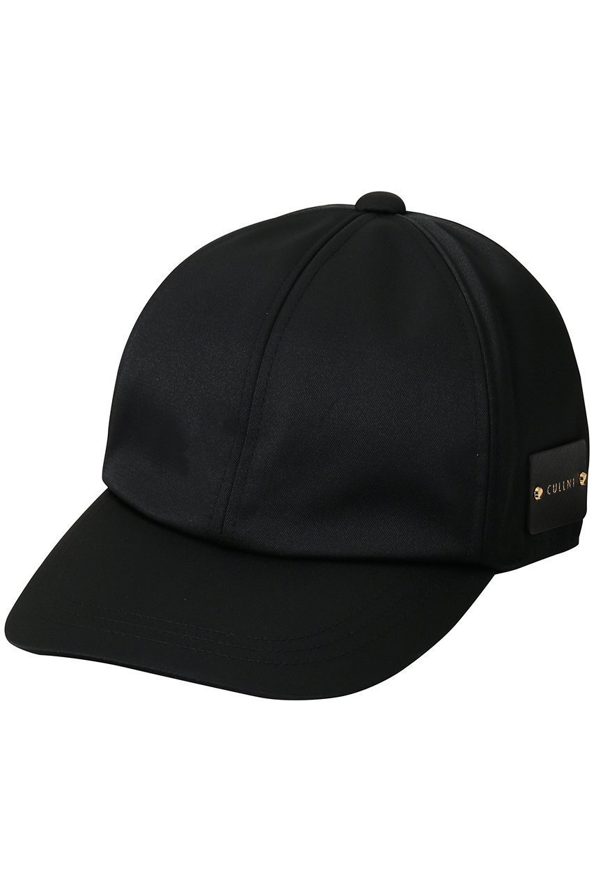 【クルニ/CULLNI】の【UNISEX】Luxury ダブルクロスレザーエンブレムキャップ インテリア・キッズ・メンズ・レディースファッション・服の通販 founy(ファニー) 　ファッション　Fashion　レディースファッション　Fashion for Women　キャップ&ハット　Hats & Caps　ユニセックス　Unisex, Genderless　キャップ　Cap, Baseball Cap　シルク　Silk, 100% Silk　ダブル　Double, Double-Breasted　エレガント 上品　Elegant　帽子　Hat, Headwear　ブラック|ID: prp329100004120787 ipo3291000000032827745